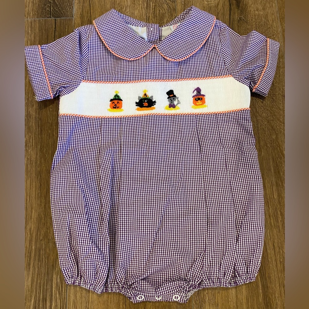 NWT Ann Reeves Halloween smock bubble
